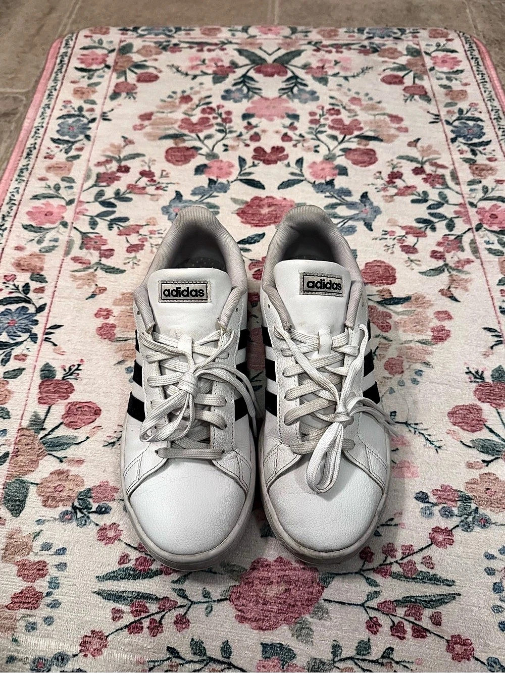 Adidas Grand Court White & Black Sneakers US 9 W